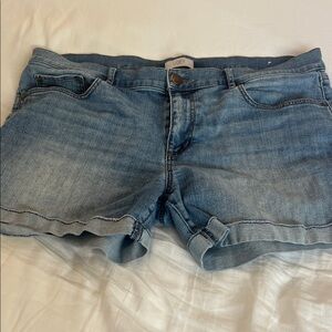 LOFT Light Blue Denim Shorts